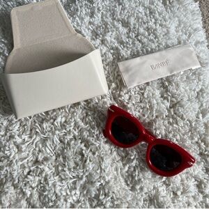BAMBE Red Sunglasses